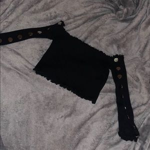 Off the shoulder crop top fashionova